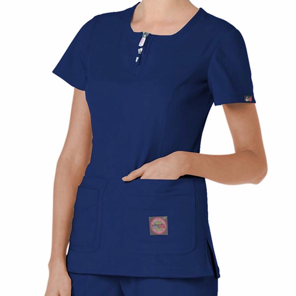 TWO Koi scrub tops